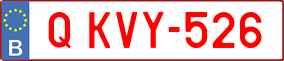 Trailer License Plate